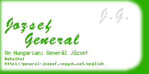 jozsef general business card