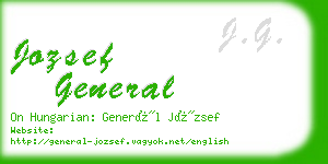 jozsef general business card